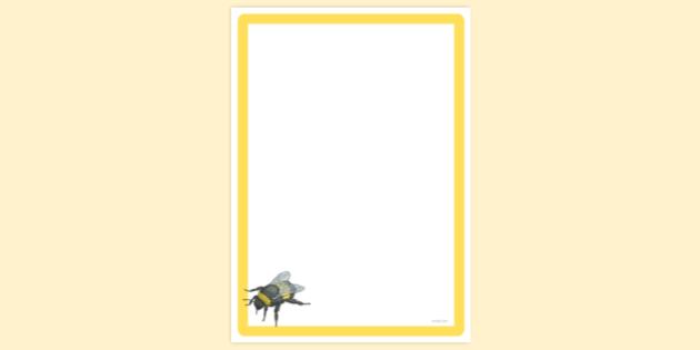 free-bumblebee-page-border-page-borders-twinkl