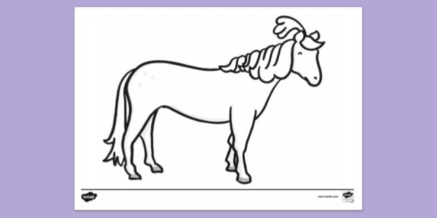 FREE! - Preschool Horse Colouring | Colouring Sheets