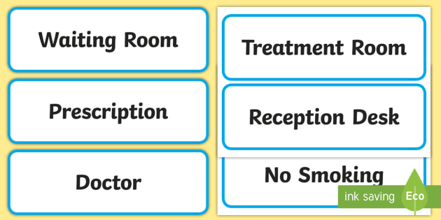 Free Doctors Surgery Display Signs Doctors Surgery