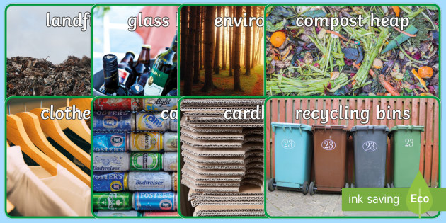 Recycling Display Photos (teacher made)