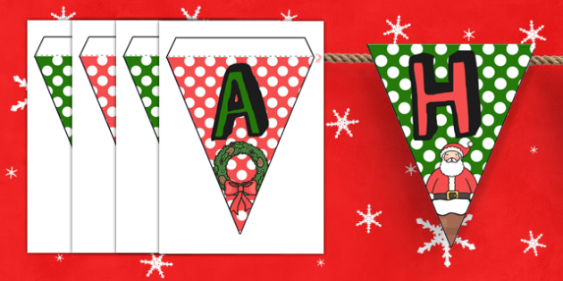 Happy Christmas Bunting - christmas, happy christmas, happy