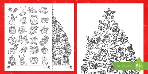 Christmas Mindfulness Colouring Advent Calendar