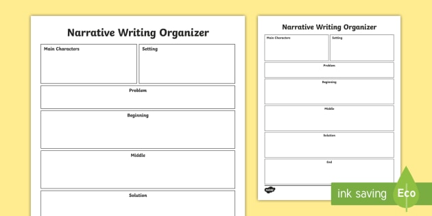 Narrative Writing Graphic Organizer Ela Resources Twinkl