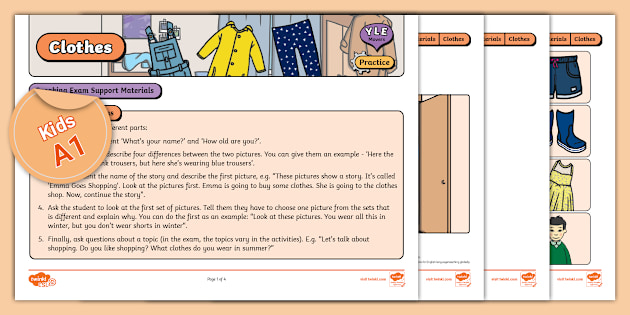 Clothes A1 Twinkl Au