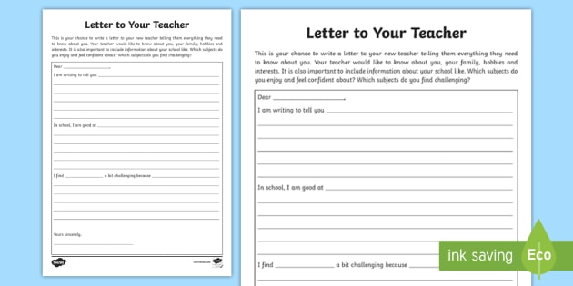 School writing paper your