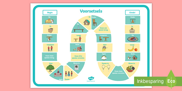 voorsetsels bordspeletjie teacher made