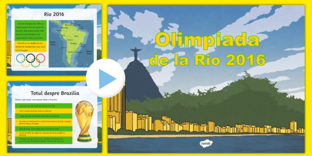 Jocurile Olimpice De La Rio 2016 Prezentare Informativă Powerpoint