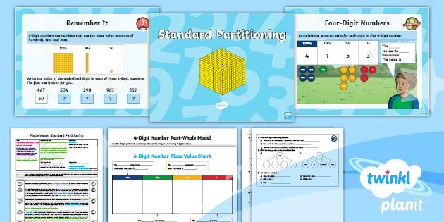 👉 PlanIt Maths Year 4 Number and Place Value Lesson Pack Partitioning (1)