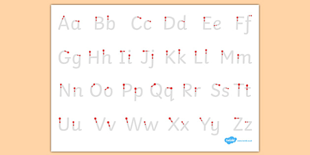 letter formation alphabet handwriting sheet uppercase and lowercase