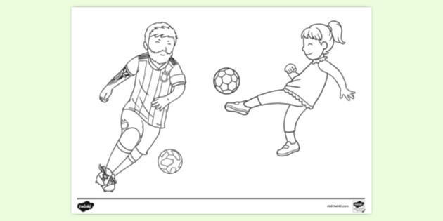 Free Football Colouring Page Colouring Sheets