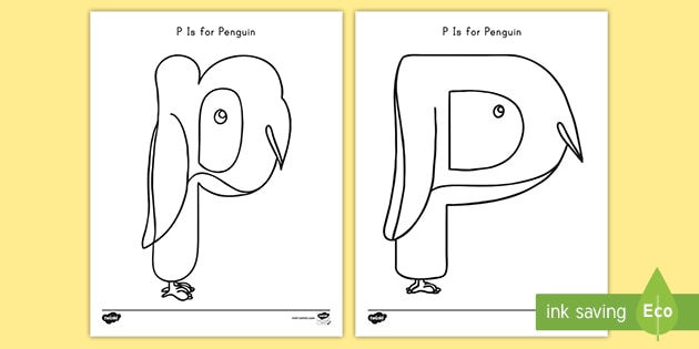 P Is for Penguin Letter P Activity (Teacher-Made)