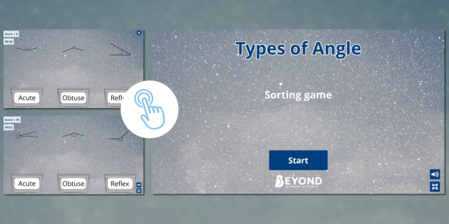 Types of angle sorting activity