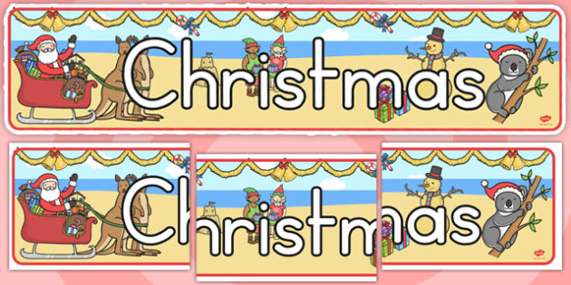 Australian Christmas Display Banner (Australia)