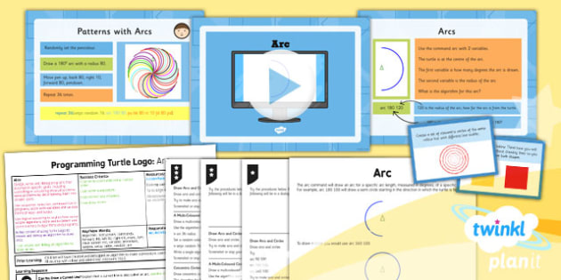 Computing: Programming Turtle Logo: Arc Year 4 Lesson Pack 6