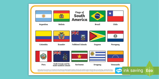 All South American Flags 8339