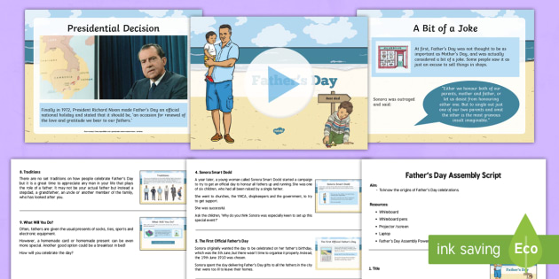 Father's Day Assembly Pack (teacher made)
