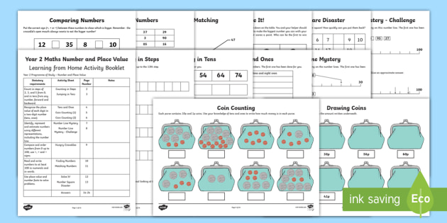 place value and number year 2 maths booklet pdf file