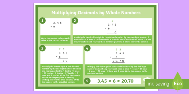 multiplying percentages by whole numbers