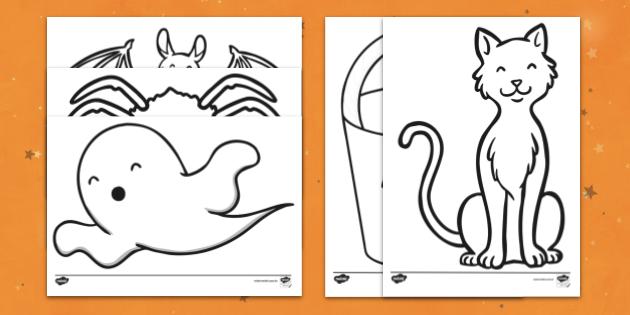 FREE! - Gatos de Halloween para Colorir – Dia das Bruxas