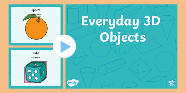 Everyday 3D Objects PowerPoint