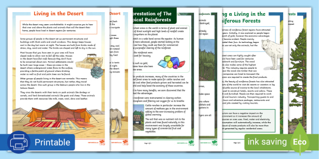 Types Of Vegetation Worksheets | Climate And Vegetation