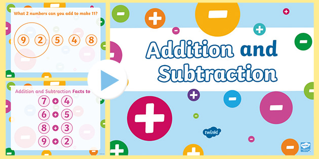 Addition and Subtraction Facts to 11 PowerPoint