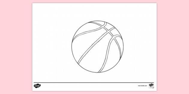 FREE! - Basketball Colouring Page for Kids | Colouring Sheets
