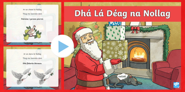 Christmas Carols for Kids - 12 Days of Christmas in Gaeilge