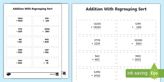 What Is Regrouping In Mathematics Teaching Wiki Twinkl