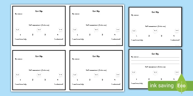 classroom exit slip template classroom management twinkl