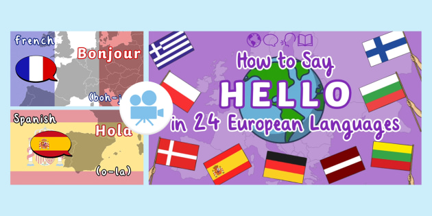 European Day of Languages Hello Loop Card Game - Twinkl