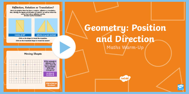 year 6 geometry position and direction maths warm up powerpoint