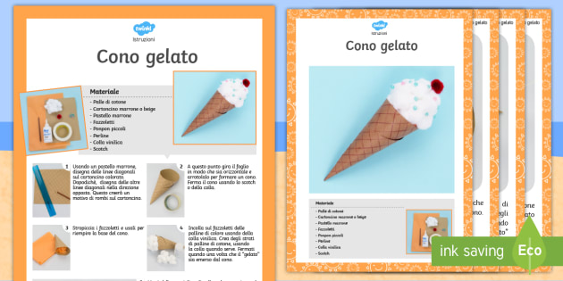 Free Crea Un Cono Gelato Attivita Teacher Made