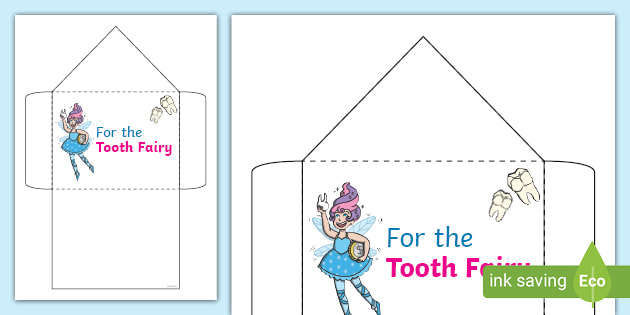 Template Free Miniature Free Printable Tooth Fairy Letter And Envelope 