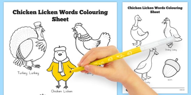 560 Top Chicken Licken Coloring Pages Images & Pictures In HD