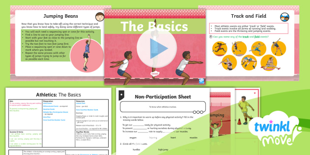 Twinkl Move PE - Year 3 Athletics Lesson 1 - The Basics