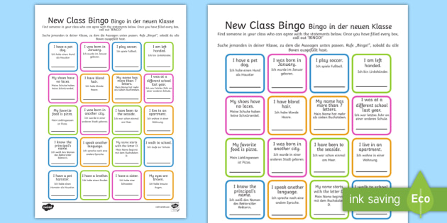 Bingo For The Classroom