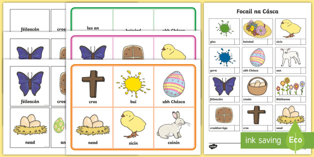 Easter Bingo Gaeilge | Easter Activities | Twinkl Resources