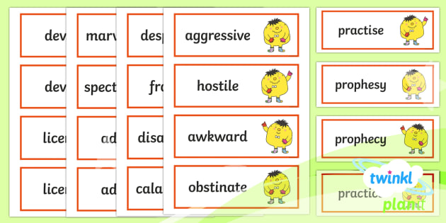 Spelling Year Six Primary Resources - English Spelling Primary Re