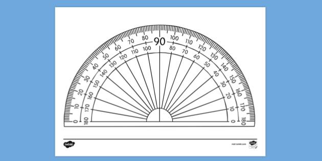 free transparent protractor colouring colouring sheet