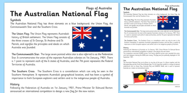 Australian Flag Meaning for | Years 3 - 4 HASS | Twinkl