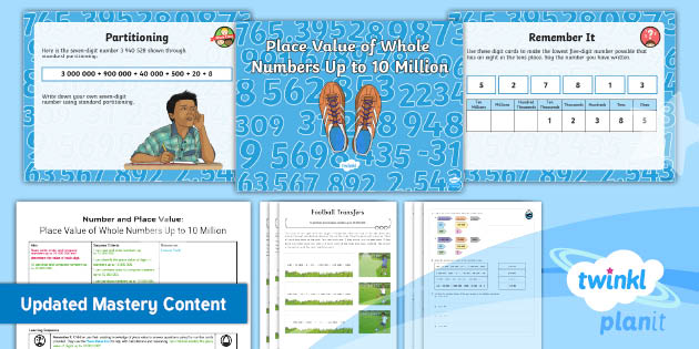 Y6 Place Value Whole Numbers Up to 10 Million Maths Lesson