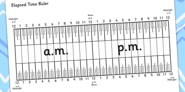 elapsed time ruler ruler time ruler elapsed ruler am pm