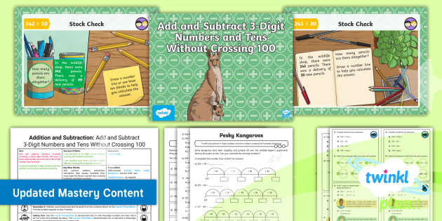 Y3 Mental Addition and Subtraction Maths Lesson 5