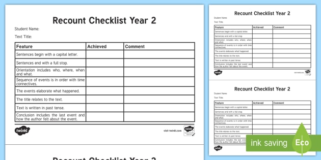 year-2-recount-checklist-teacher-made