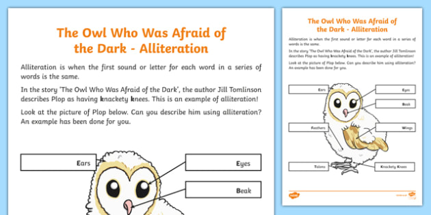 Alliteration Worksheet Primary Resources Twinkl