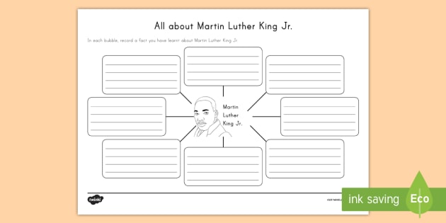 All About Martin Luther King Jr. Activity Sheet - Mlk, Civil