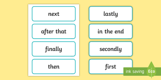 Words and Phrases to Use for Sequencing Ideas - My Lingua Academy