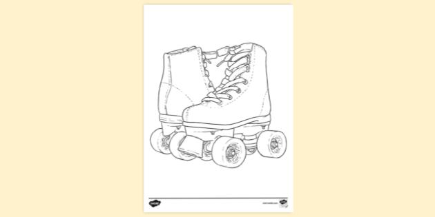 450  Coloring Pages Roller Skates  Latest HD