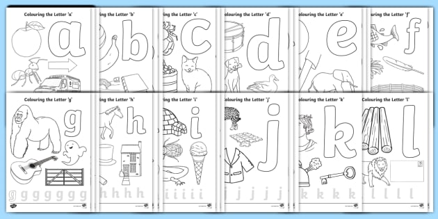 Alphabet Images For Colouring Ready Made Resources